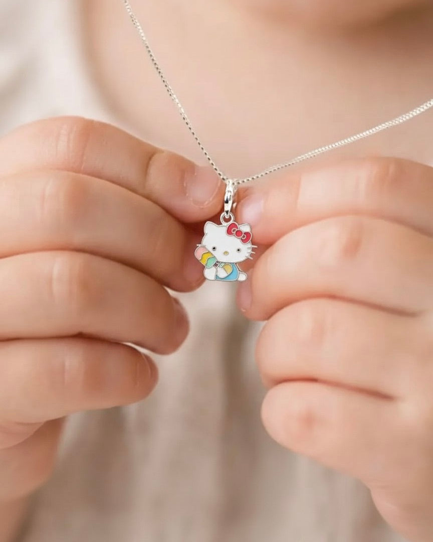 Rainbow Kitty Set 925 sterling silver meera jaipur