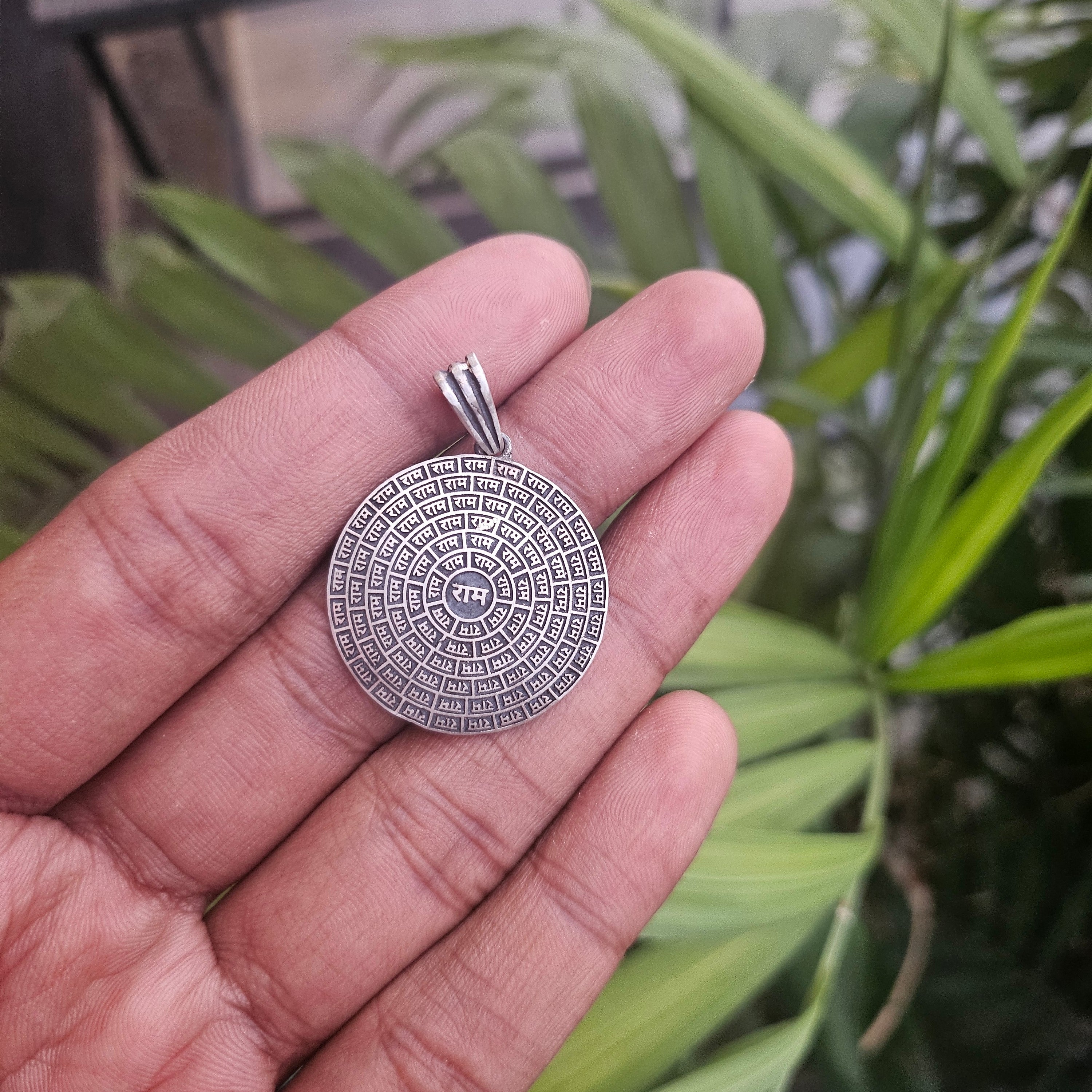 Ram silver pendant - 925 Silver Jewellery Meera Jaipur1