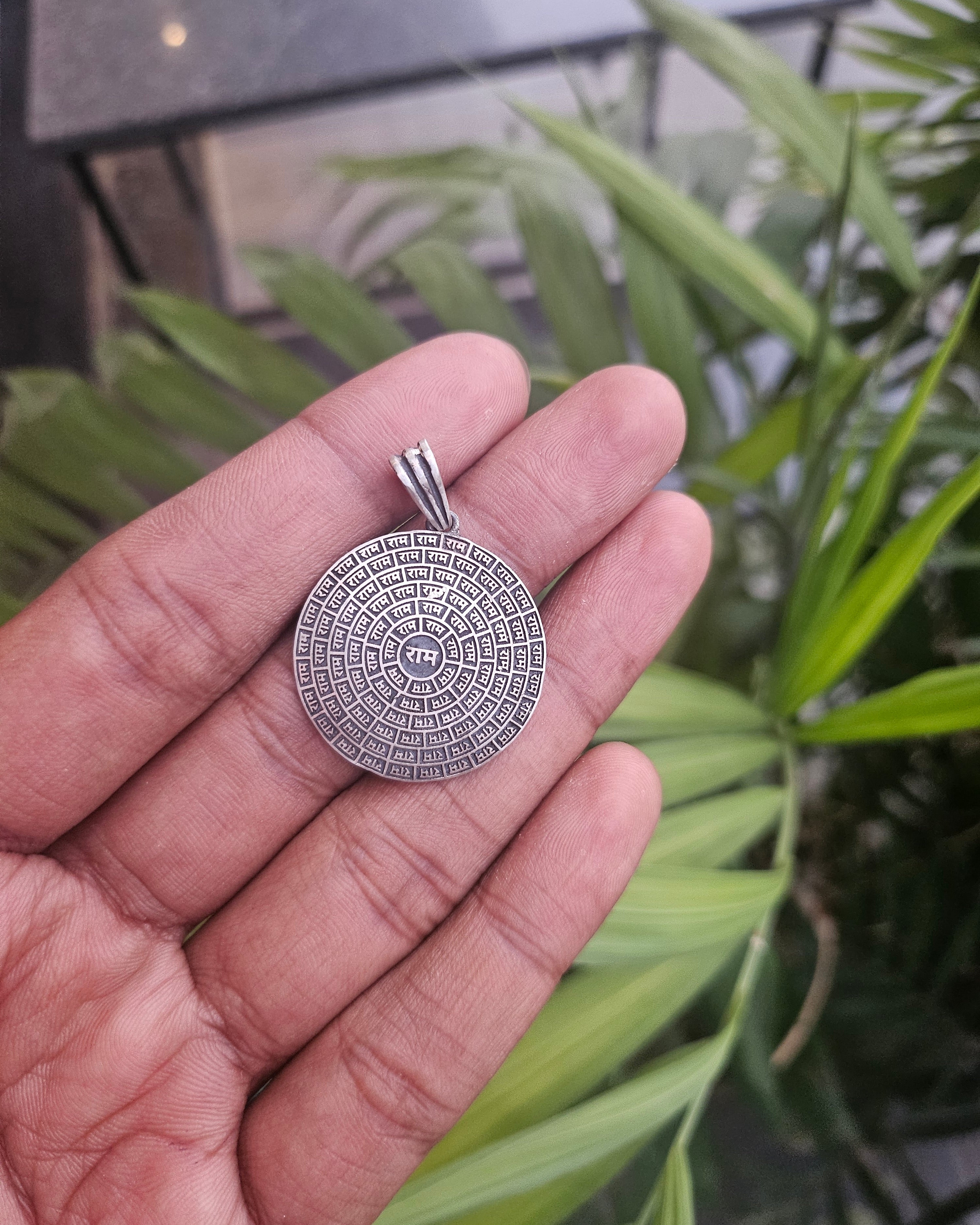 Ram silver pendant - 925 Silver Jewellery Meera Jaipur1