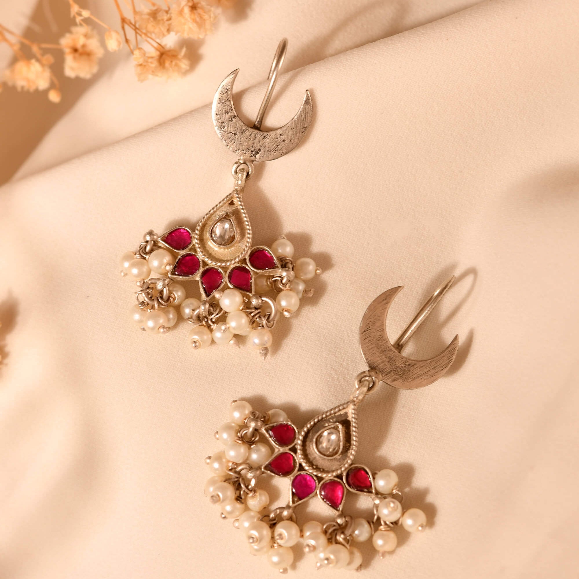Riya Silver Earrings 925 sterling silver meera jaipur