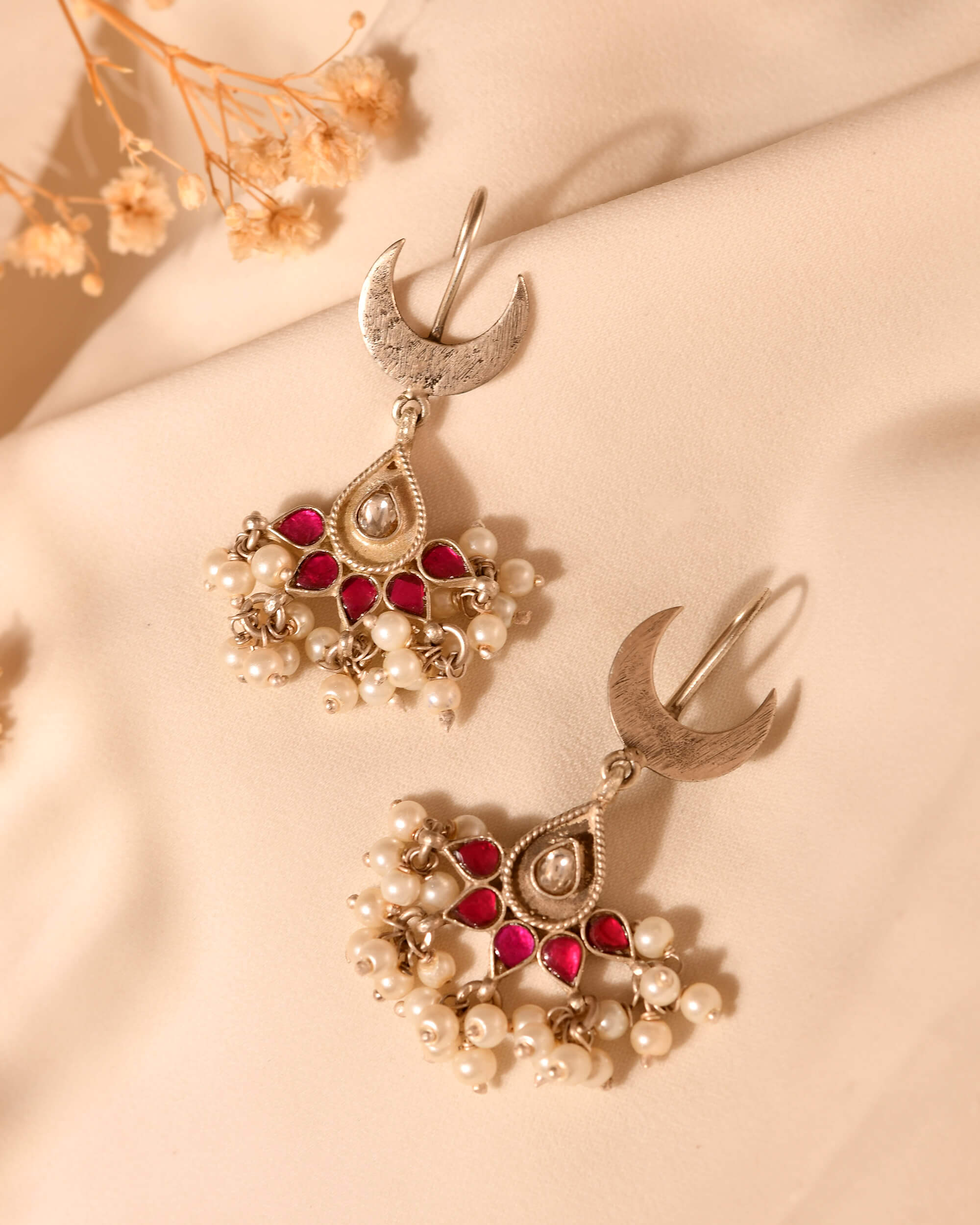 Riya Silver Earrings 925 sterling silver meera jaipur