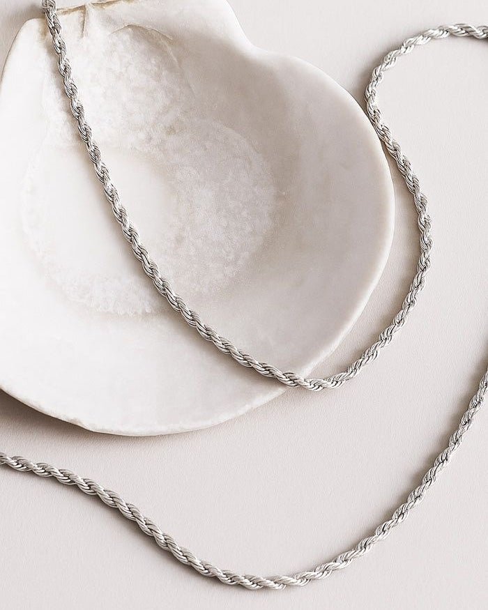 Rope Silver Waist Chain - 925 Silver Jewellery Meera Jaipur