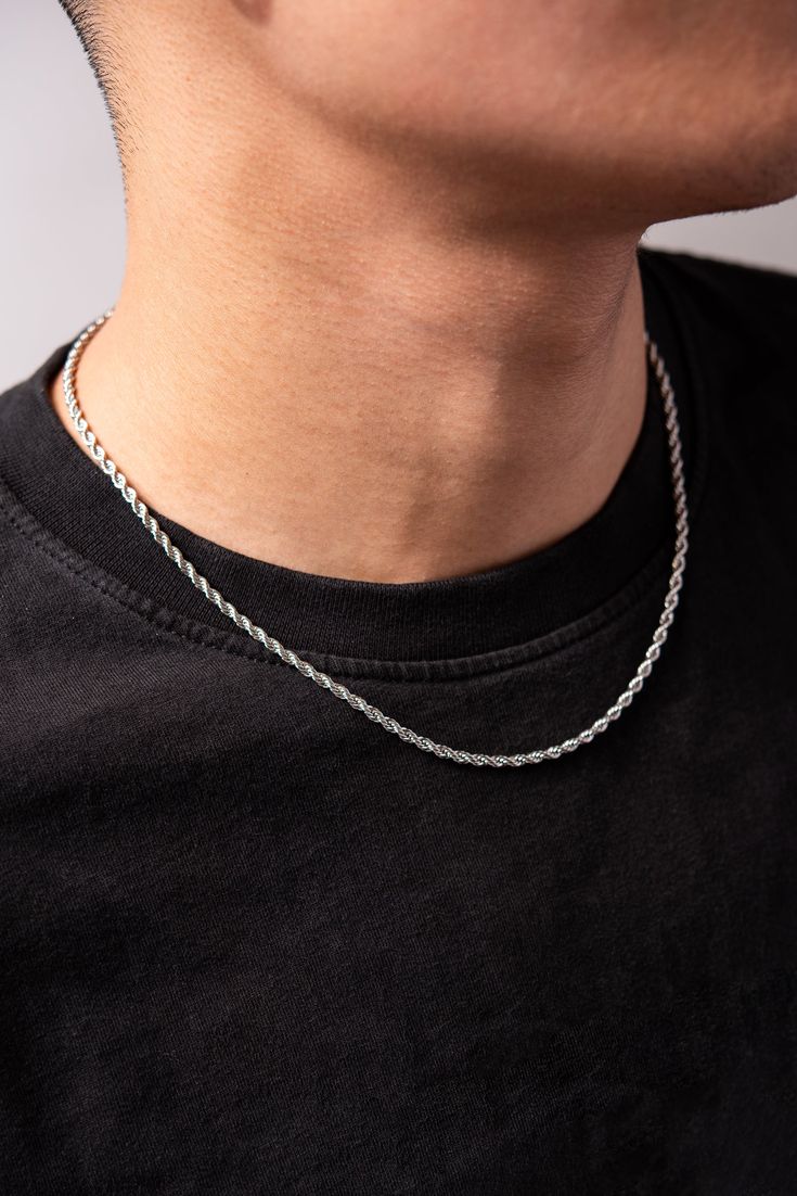 Rope silver chain - 925 Silver Jewellery Meera Jaipur