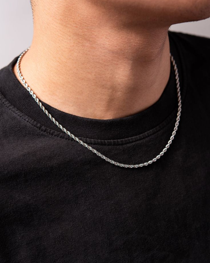 Rope silver chain - 925 Silver Jewellery Meera Jaipur