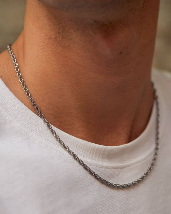 Rope silver chain - 925 Silver Jewellery Meera Jaipur
