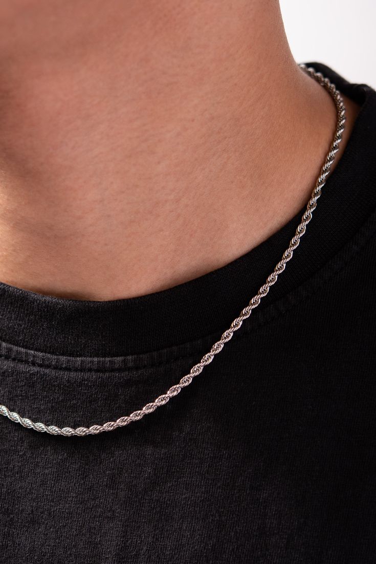 Rope silver chain - 925 Silver Jewellery Meera Jaipur