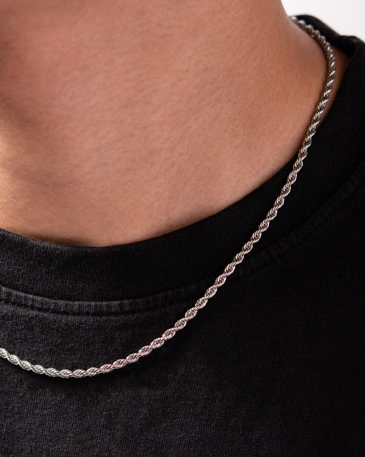Rope silver chain - 925 Silver Jewellery Meera Jaipur