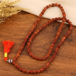 Rudraksha beads Jap Mala - Real Rudraksha 925 sterling silver meera jaipur