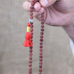 Rudraksha beads Jap Mala - Real Rudraksha 925 sterling silver meera jaipur