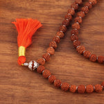 Rudraksha beads Jap Mala - Real Rudraksha 925 sterling silver meera jaipur