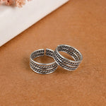 Rustic Twist Toe Ring - 925 Silver Jewellery Meera Jaipur