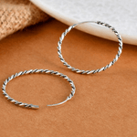 Twist Halo Earrings - 925 Silver Jewellery Meera Jaipur