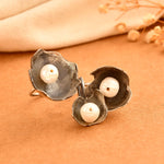 Seap SIlver Ring with Pearl - 925 Silver Jewellery Meera Jaipur
