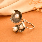 Seap SIlver Ring with Pearl - 925 Silver Jewellery Meera Jaipur