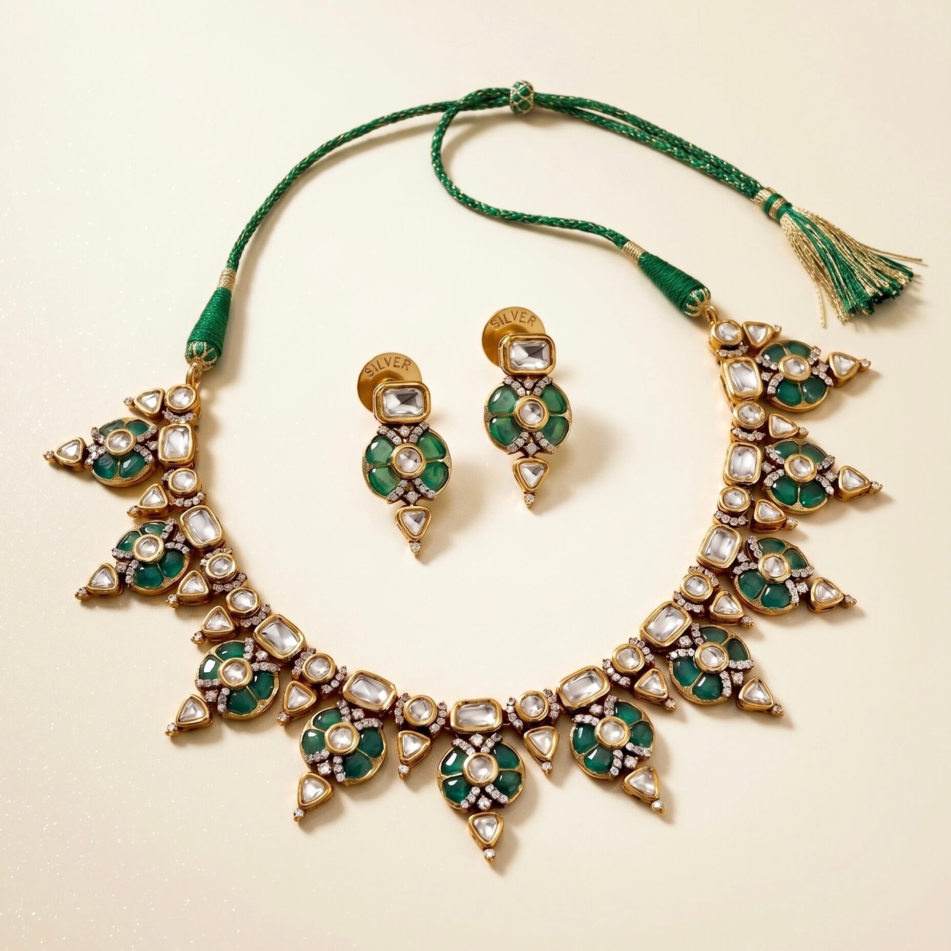 Shaan Silver Necklace Set 925 sterling silver meera jaipur