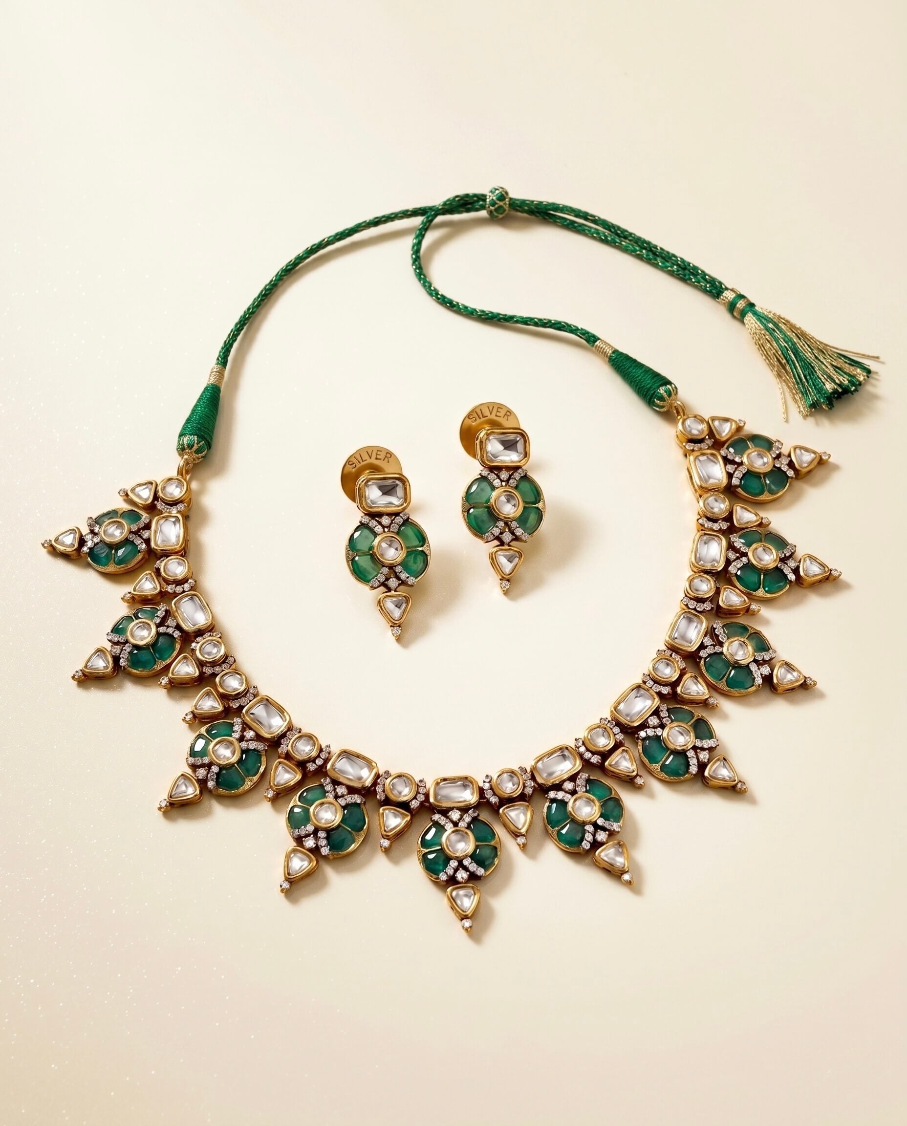 Shaan Silver Necklace Set 925 sterling silver meera jaipur