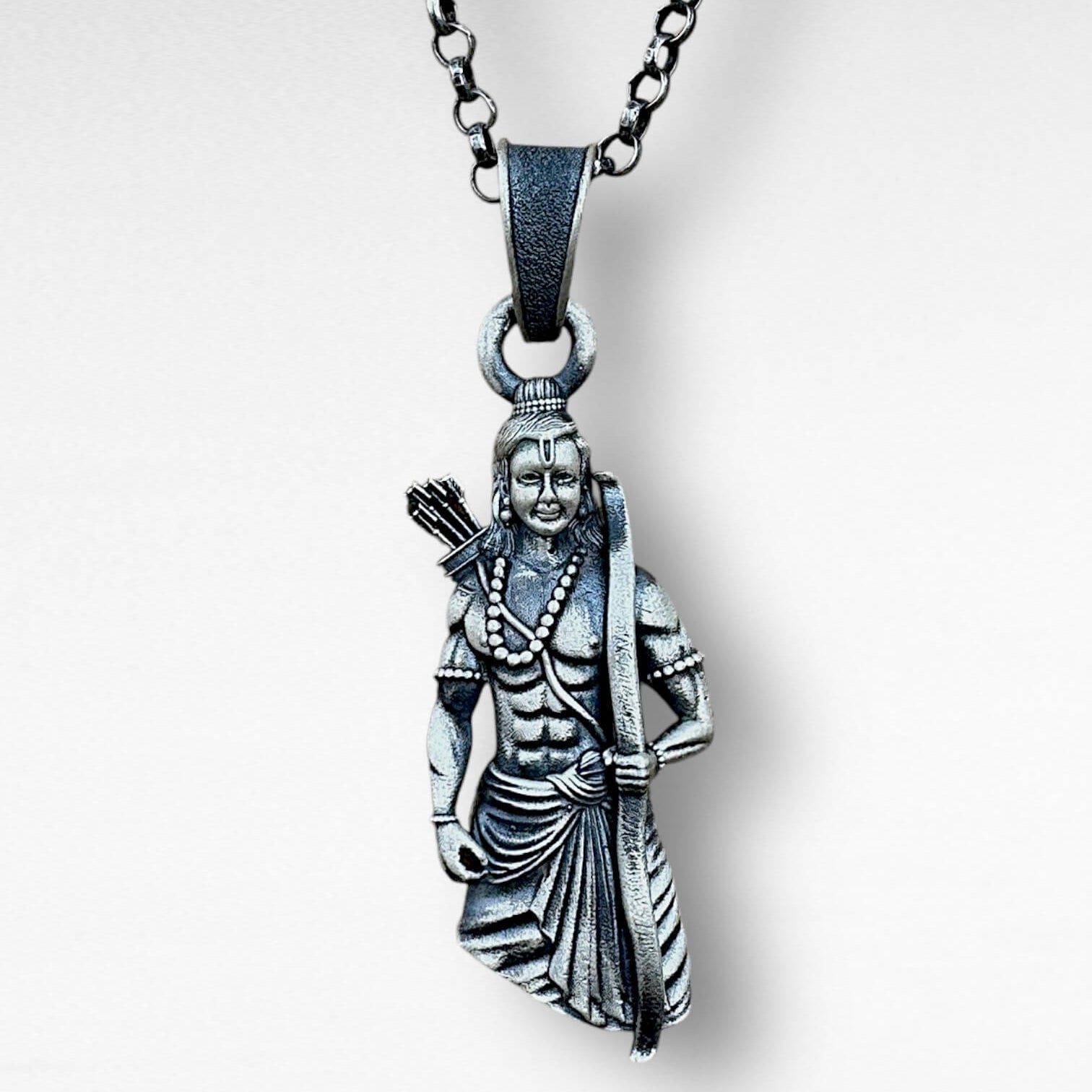 Shri Ram Idol Pendant - 925 Silver Jewellery Meera Jaipur