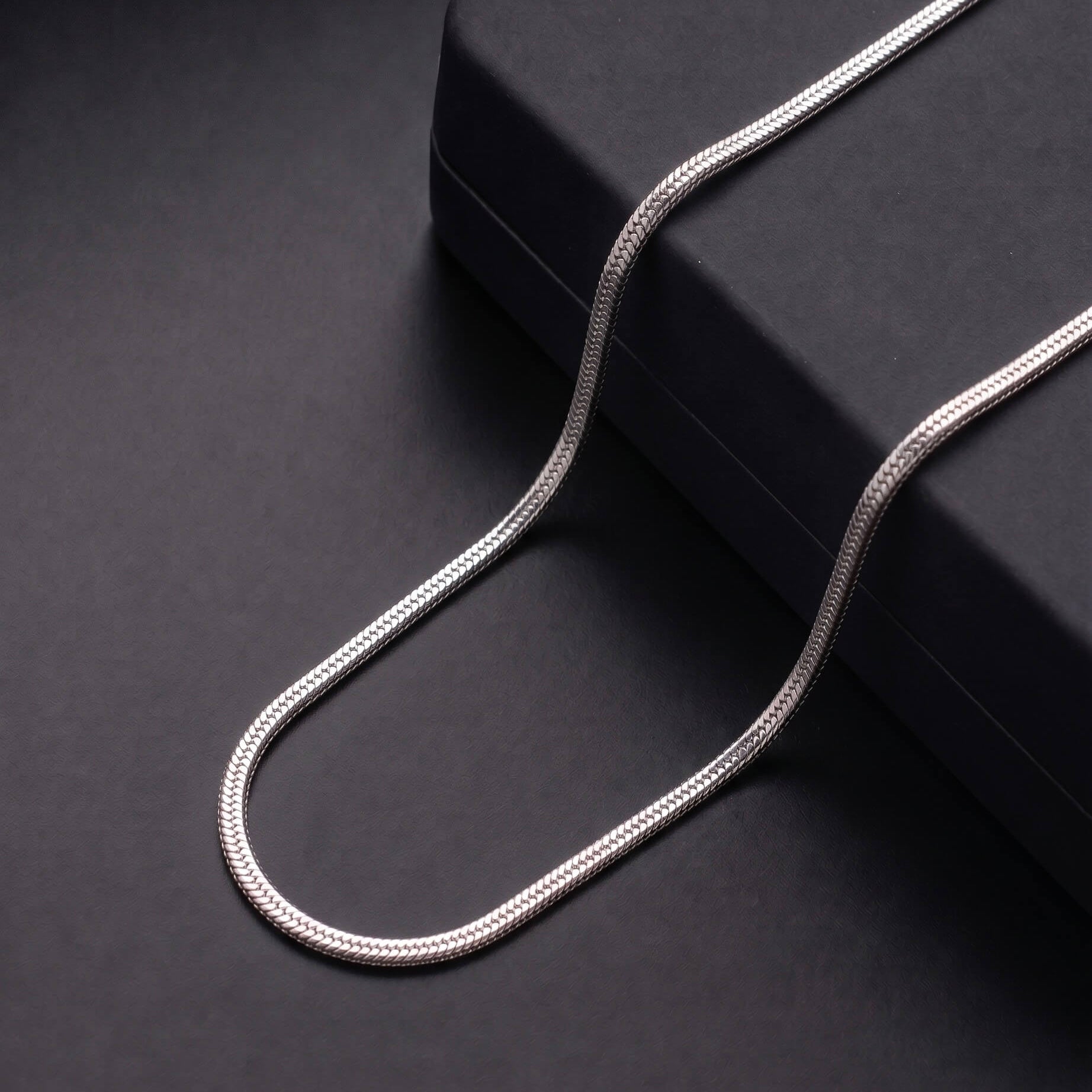 Silver Foxtail Snake Chain 925 sterling silver meera jaipur
