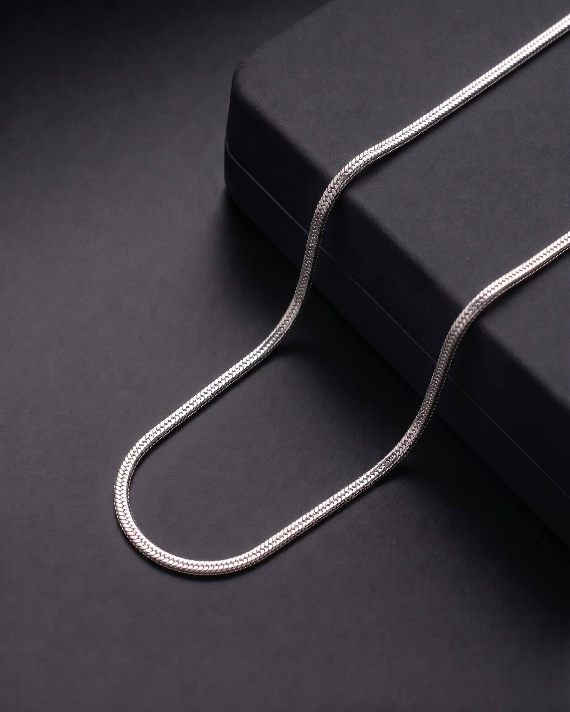 Silver Foxtail Snake Chain 925 sterling silver meera jaipur