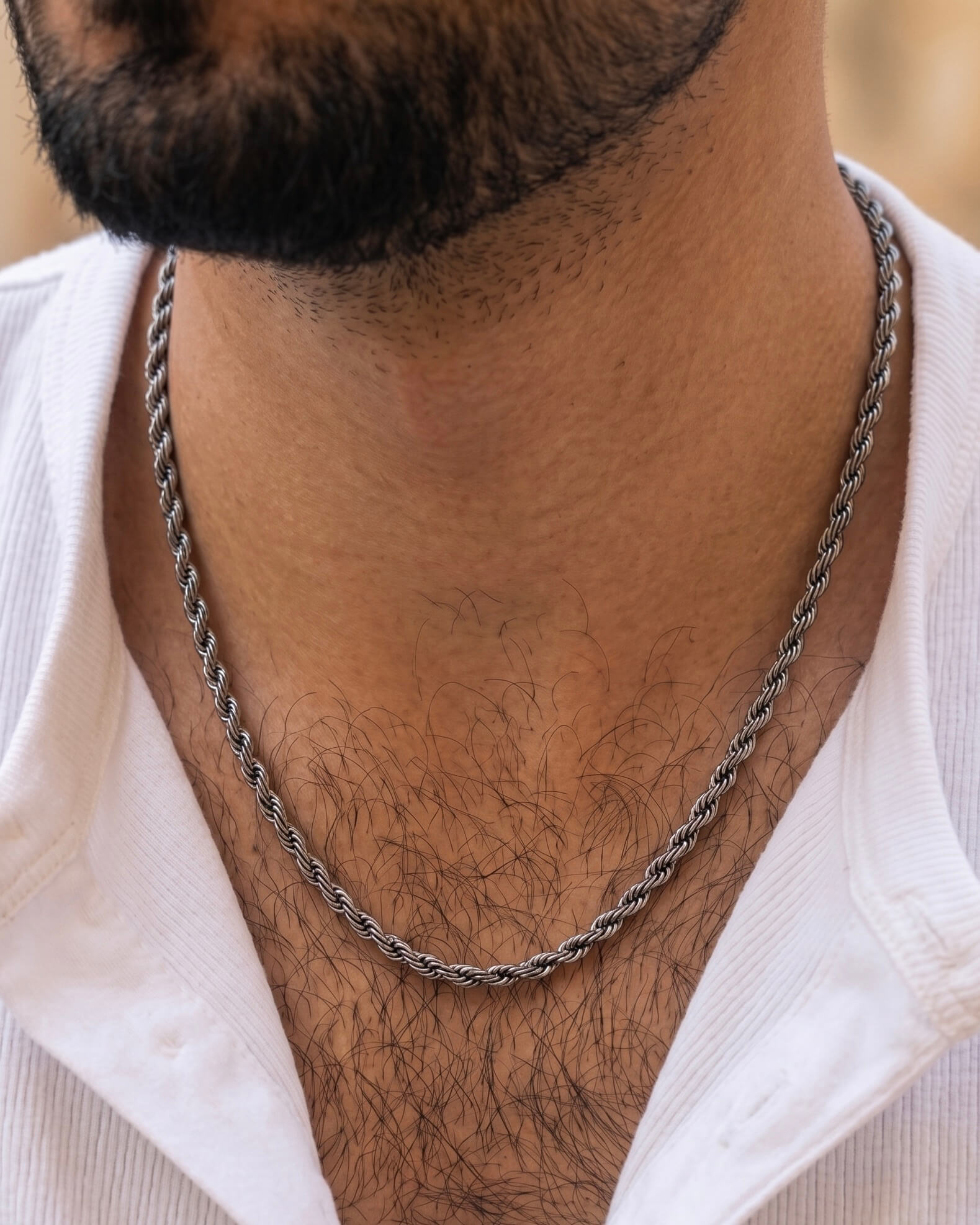Silver Rope Chain 925 sterling silver meera jaipur