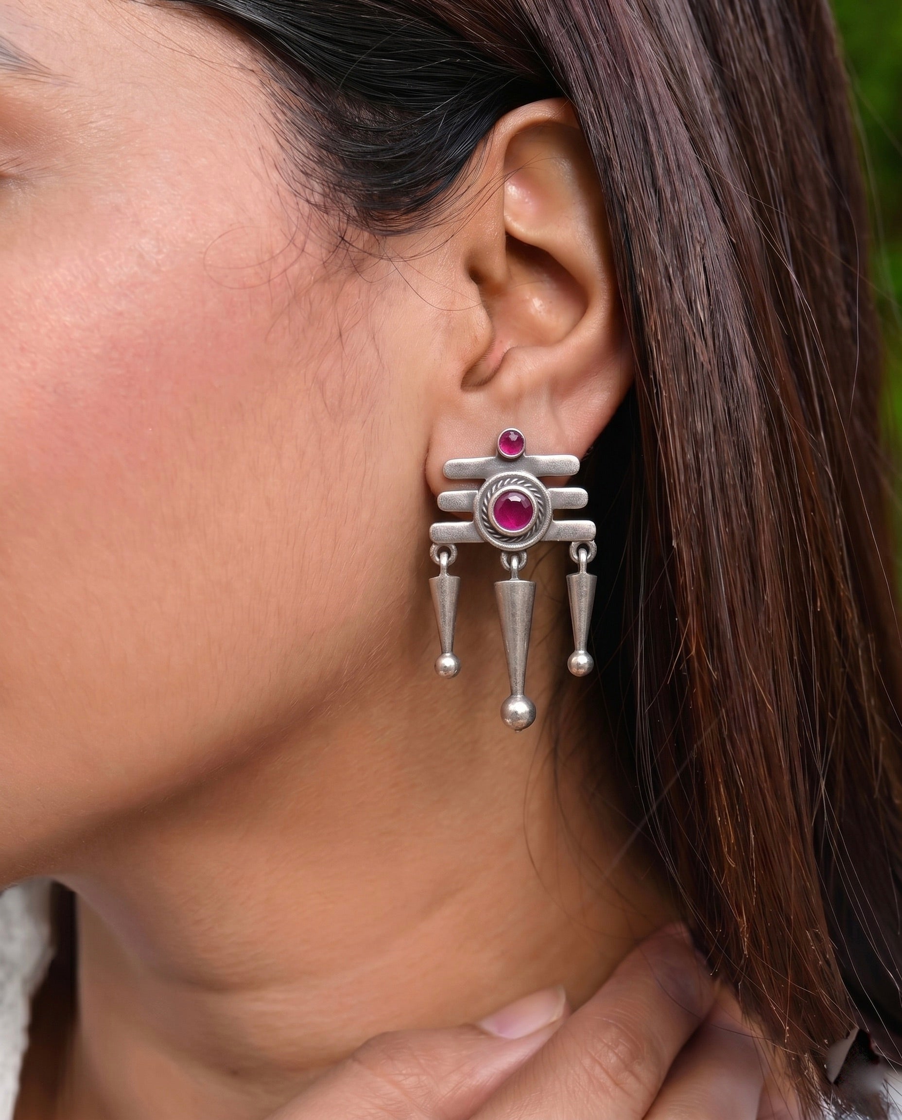 Siya Silver Earrings 925 sterling silver meera jaipur
