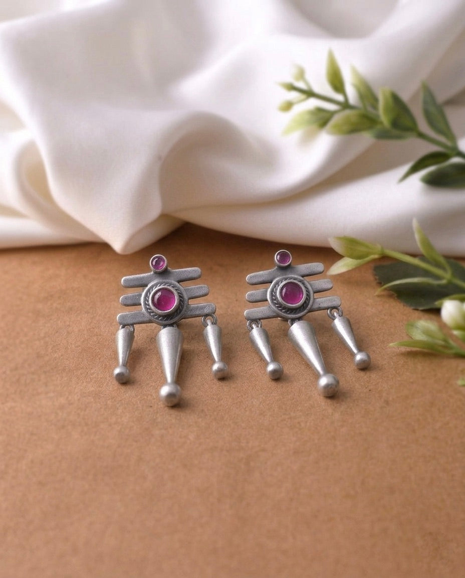 Siya Silver Earrings 925 sterling silver meera jaipur