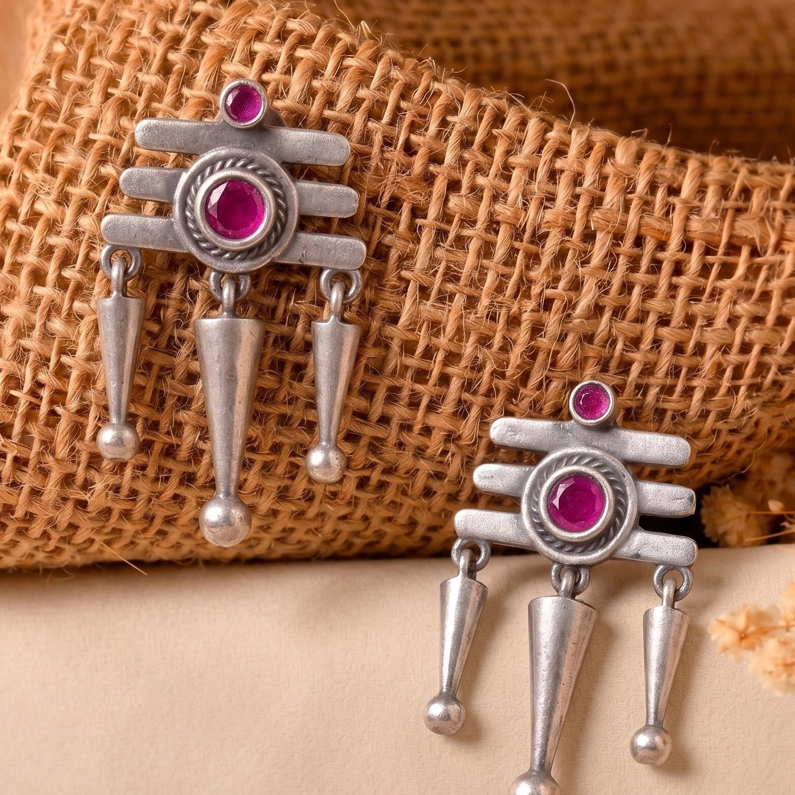 Siya Silver Earrings 925 sterling silver meera jaipur