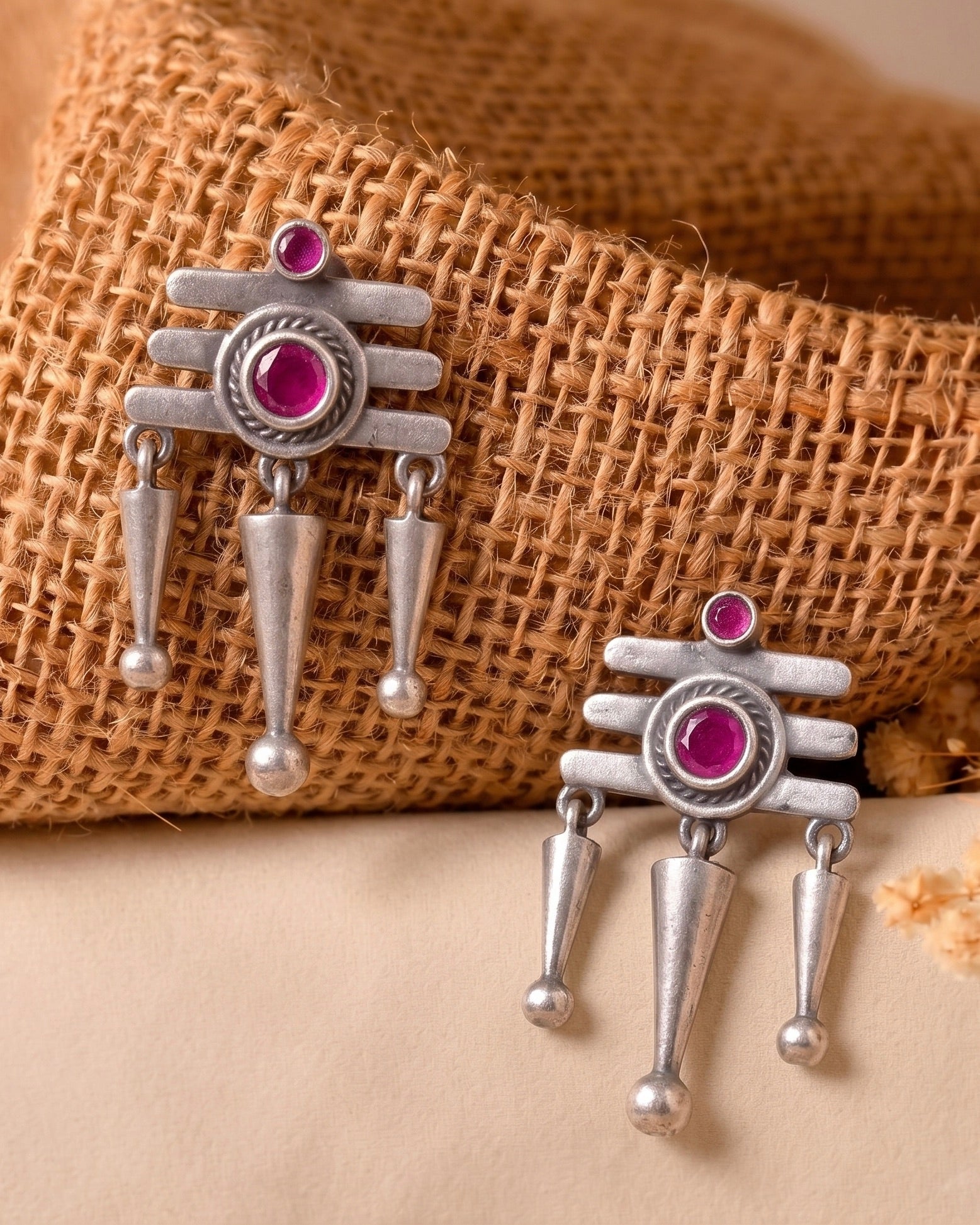 Siya Silver Earrings 925 sterling silver meera jaipur