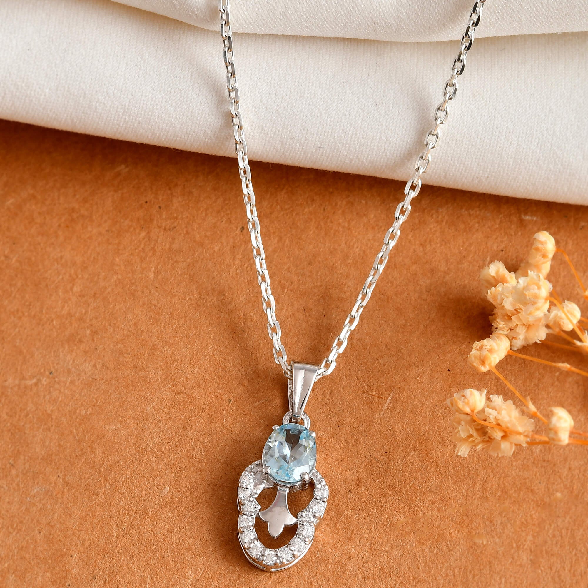 Sky Bloom Pendant - 925 Silver Jewellery Meera Jaipur