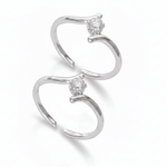 Solitaire Shine Toe Ring - 925 Silver Jewellery Meera Jaipur