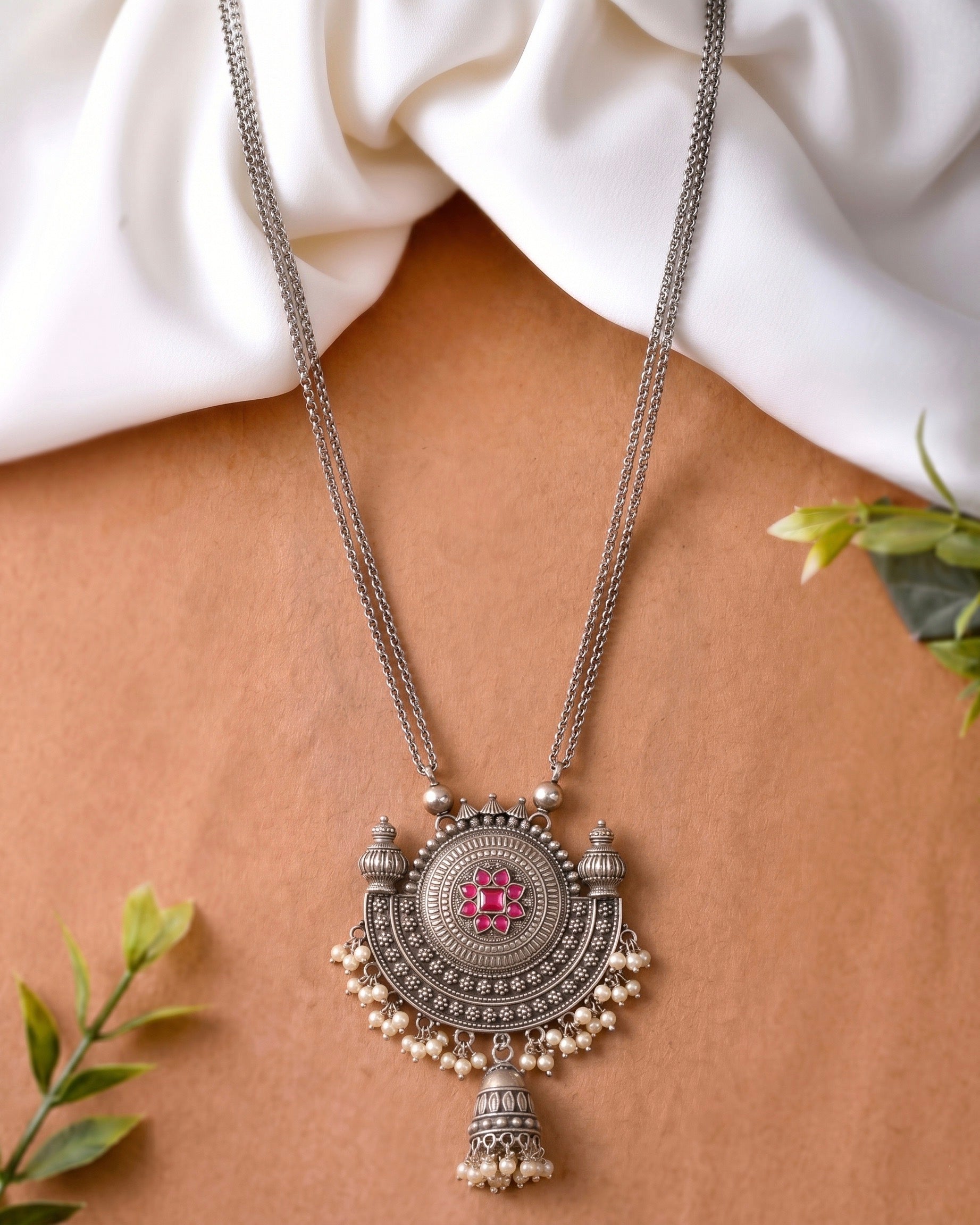 Suraj Necklace 925 sterling silver meera jaipur 1
