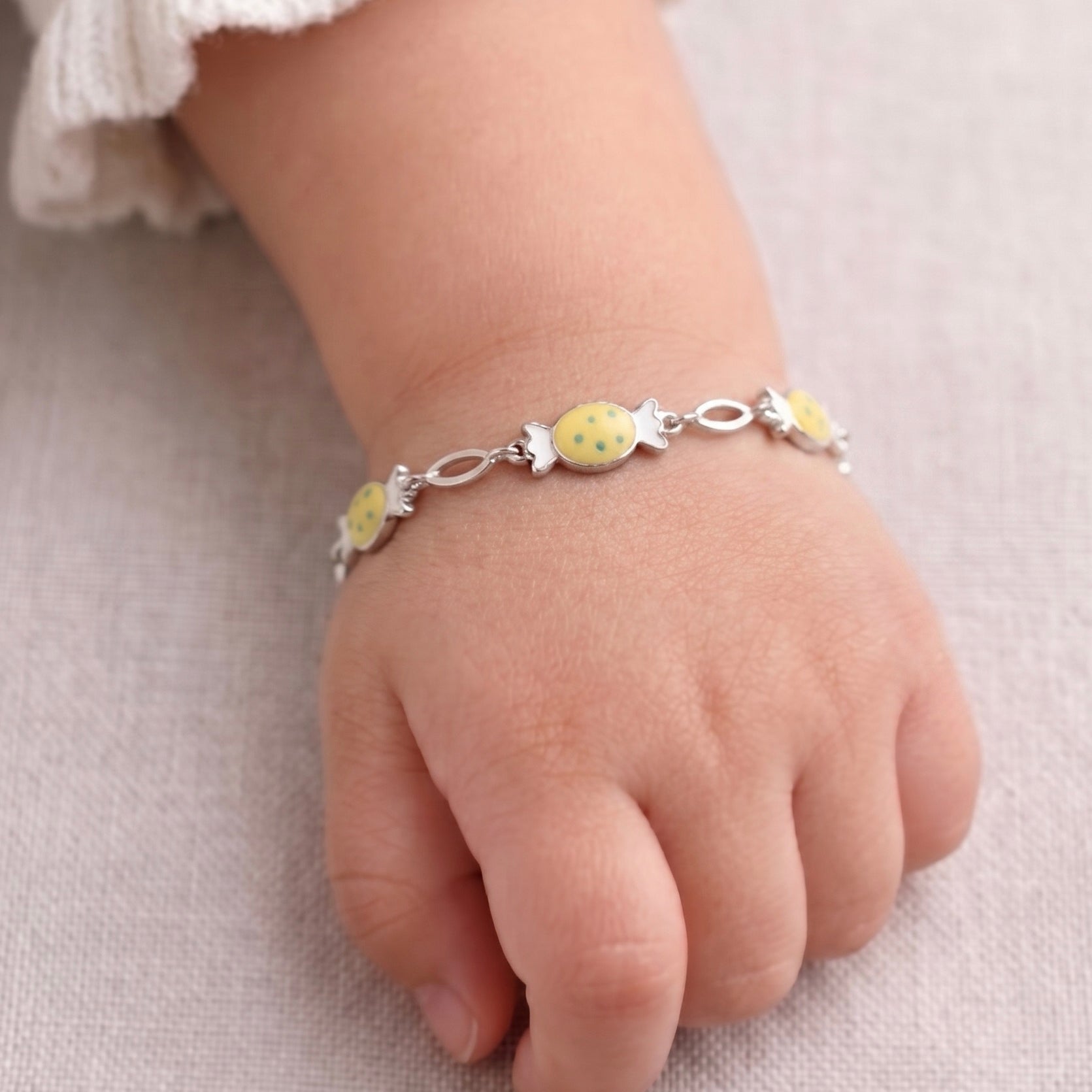 Sweet Candy Charm Silver Bracelet 925 sterling silver meera jaipur