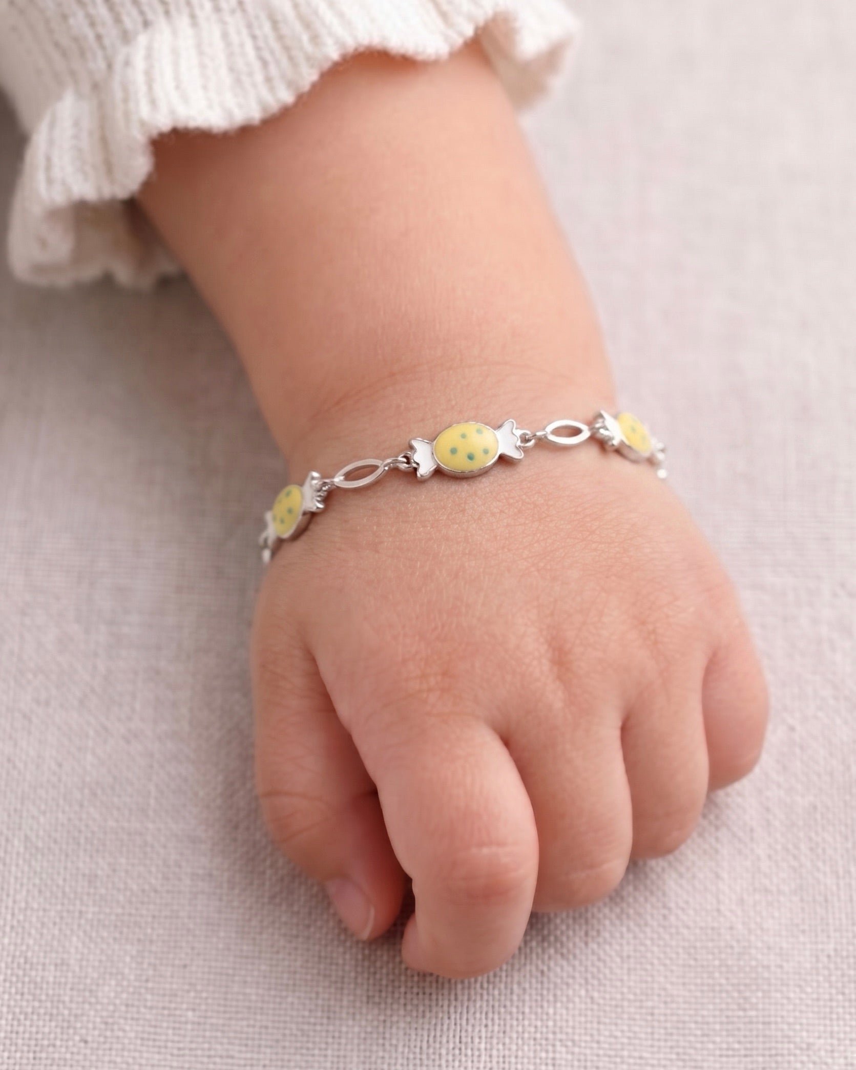 Sweet Candy Charm Silver Bracelet 925 sterling silver meera jaipur