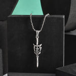 Sword Silver Pendant - 925 Silver Jewellery Meera Jaipur
