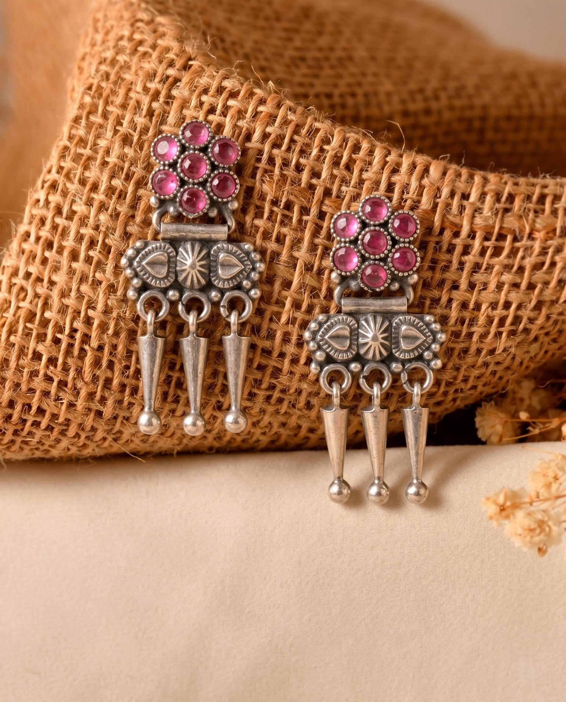 Tara Silver Earring 927 sterling silver meera jaipur1