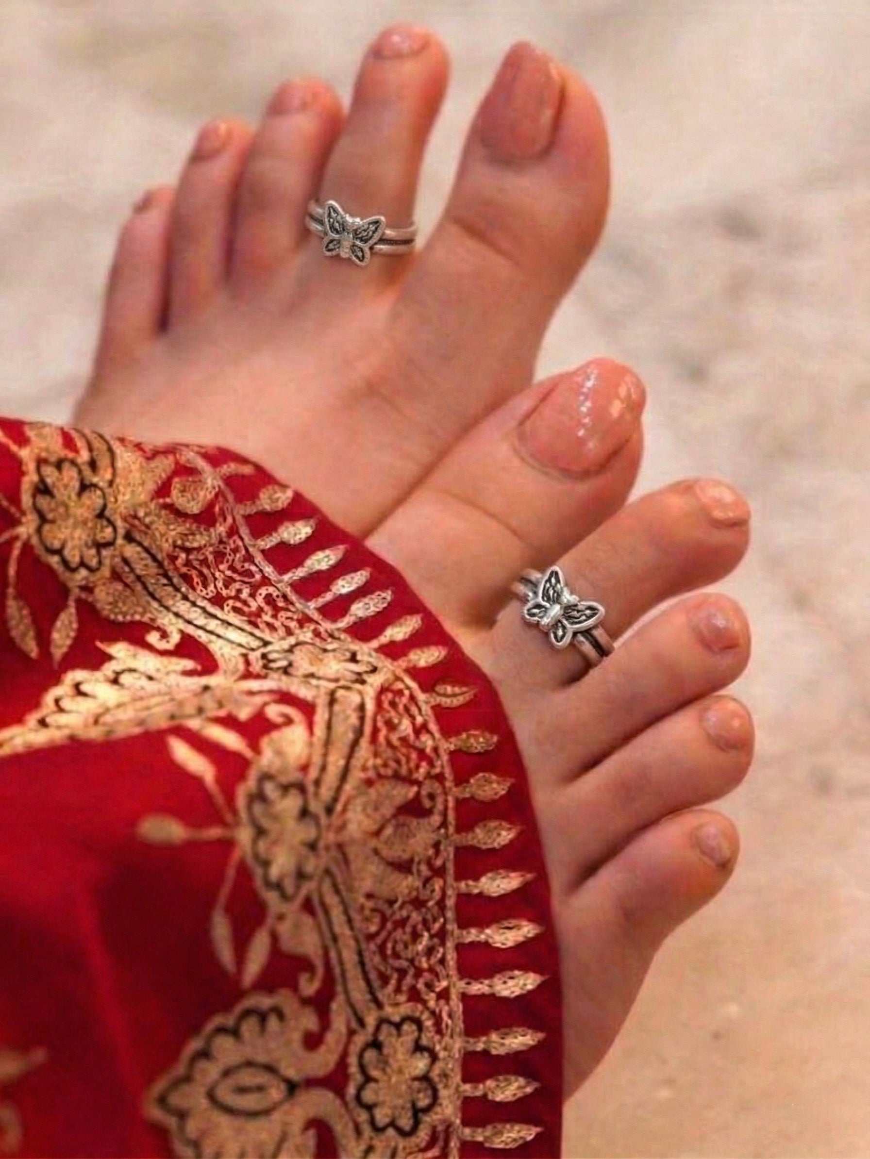 Titli Toe Ring 925 sterling silver - meera jaipur1
