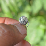 Tribal Face Nose Pin - 925 Silver Jewellery Meera Jaipur