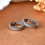 Tribal silver toe ring - 925 Silver Jewellery Meera Jaipur
