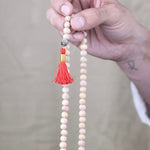 Tulsi Beads Jap Mala - Natural Tulsi 925 sterling silver meera jaipur