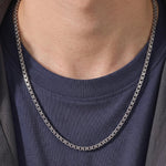 Twin Box Silver Chain 925 sterling silver meera jaipur