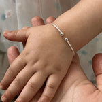 Twist Silver Baby Kada 925 sterling silver meera jaipur