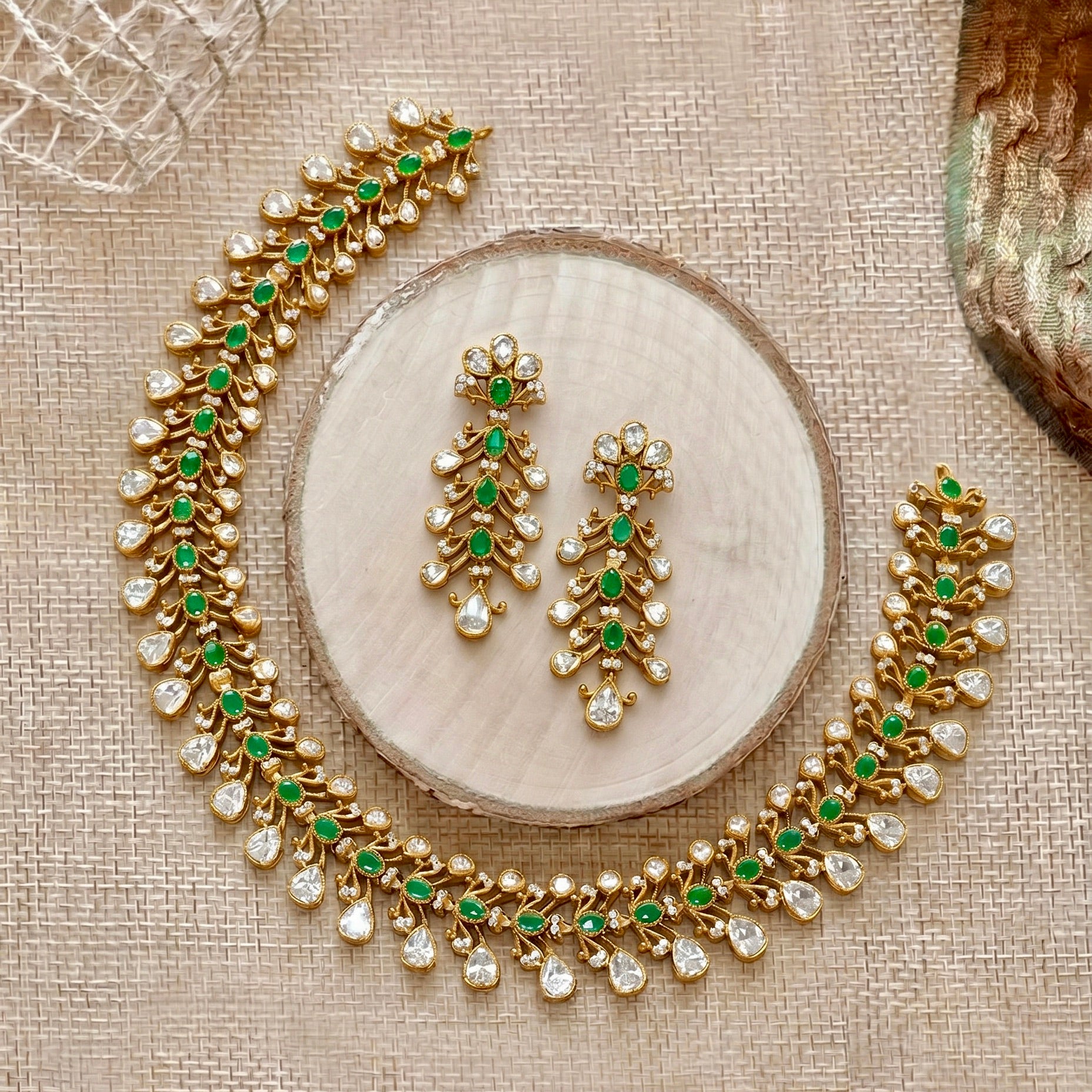 Van Silver Necklace Set 925 sterling silver meera jaipur1