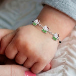 White Kitty Charms Bracelet 925 sterling silver meera jaipur