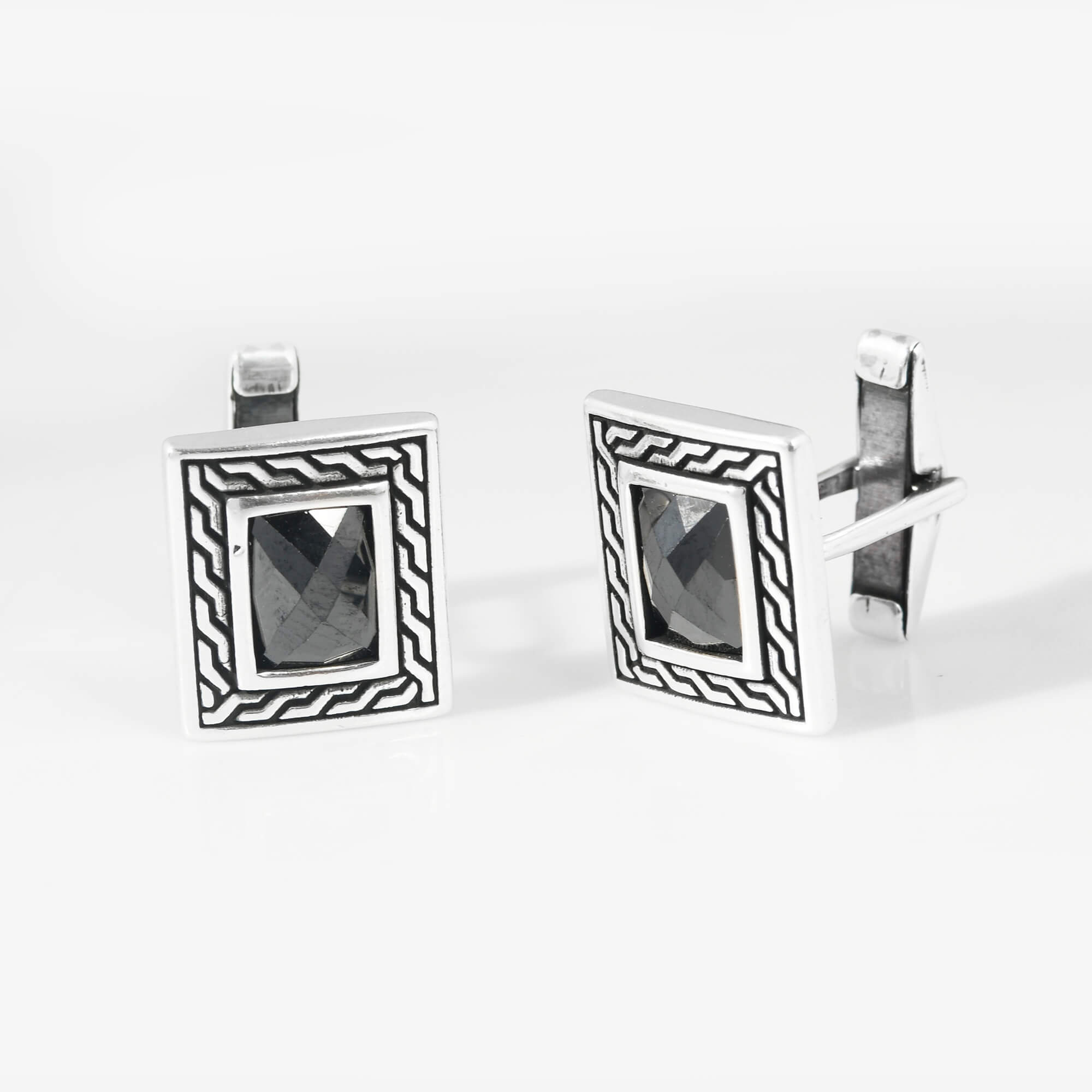ZIva Mens Silver Cuff Link - 925 Silver Jewellery Meera Jaipur