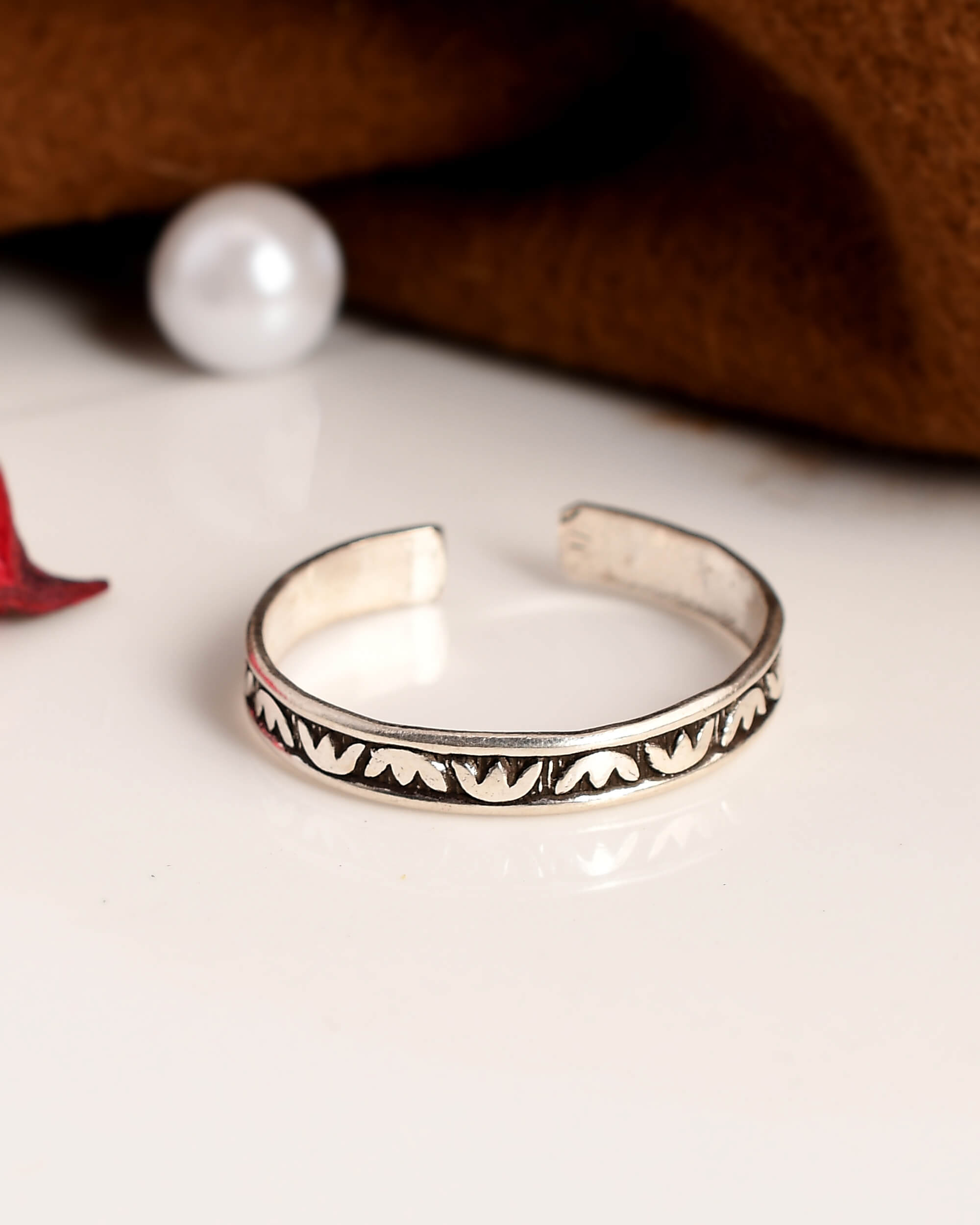 Zavi silver Thumb ring 925 sterling silver - meera jaipur
