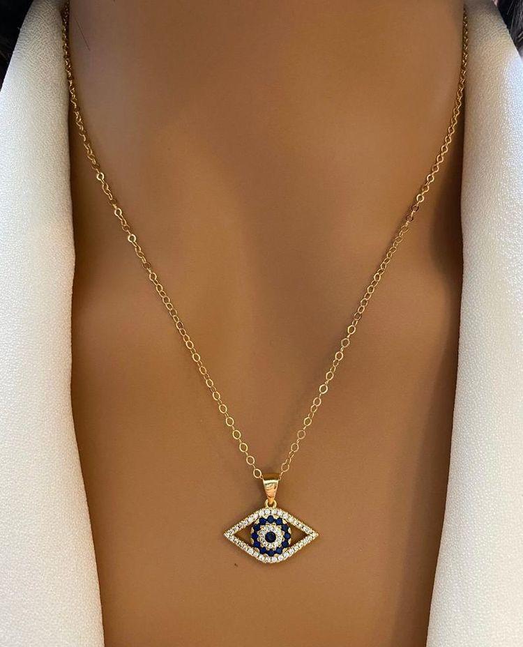 Evil Eye Necklace - 925 Silver Jewellery Meera Jaipur