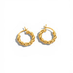 Evelyn twisted hoops - 925 Silver Jewellery Meera Jaipur