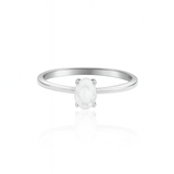 RAINBOW CUT Silver ring