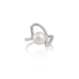 Gama silver ring with pearl