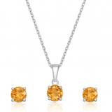 Sunlit Spark Silver Set